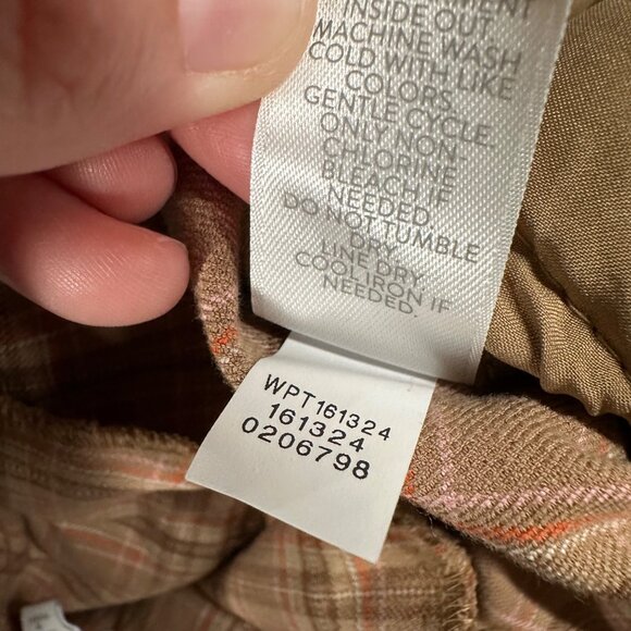 J Jill Womens 20 Brown Plaid Premium Bi-Stretch Straight Leg Cropped Pants Casua - Picture 8 of 11